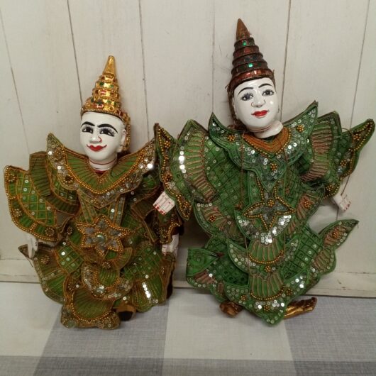 2 Marionetten uit Myanmar/Burma kopen bij RataPlan webshop!