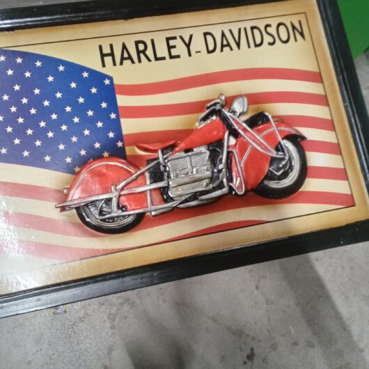 Houten Harley Davidson schilderij kopen bij RataPlan webshop!