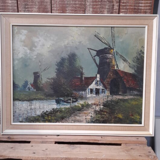 Groot schilderij Molens niet gesigneerd kopen bij RataPlan webshop!
