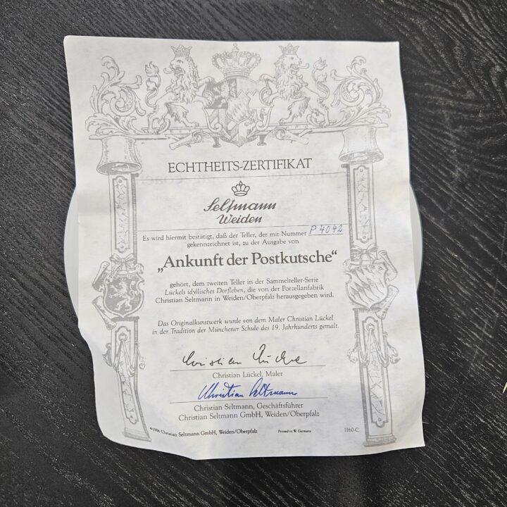 Sierbord "Ankunft der Postkutsche" van Christian Lückel kopen bij RataPlan webshop!