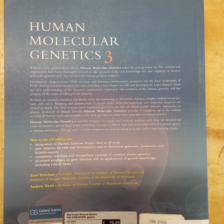 Boek Human Molecular Genetics 3 kopen bij RataPlan webshop!