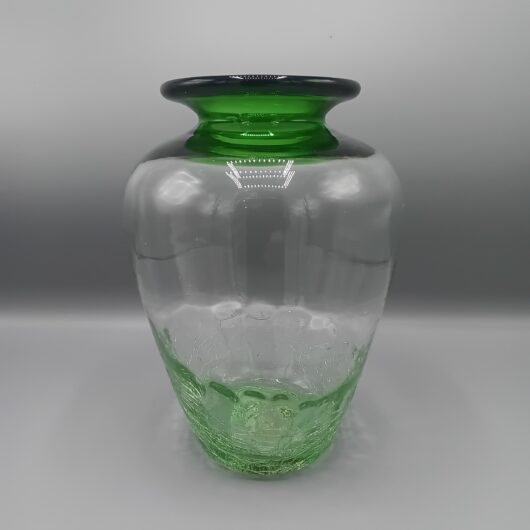 Groene Handgemaakte craquelé vaas kopen bij RataPlan webshop!