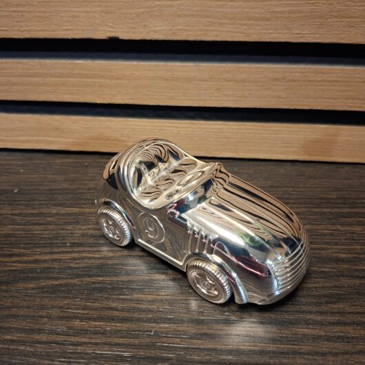Verzilverde auto spaarpot kopen bij RataPlan webshop!