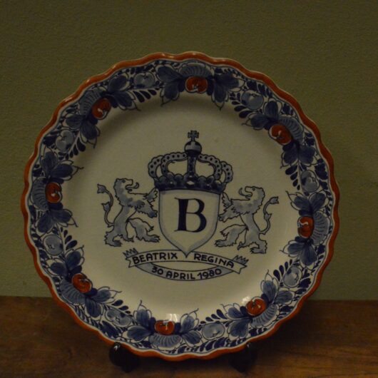 Defts blauw wandbord inhuldiging Beatrix kopen bij RataPlan webshop!