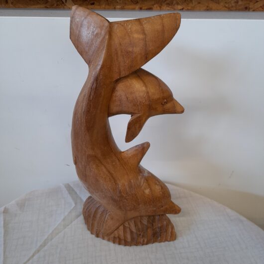 Hout gesneden dolfijnen. kopen bij RataPlan webshop!