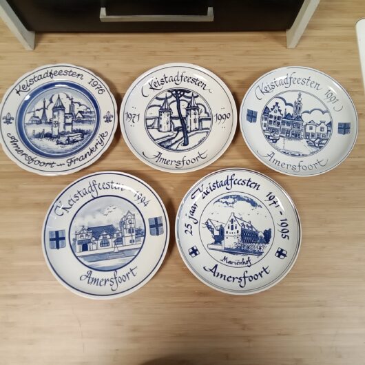 Set van 5 sierborden
