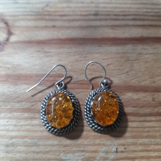 Zilveren oorbellen met Barnsteen 925 kopen bij RataPlan webshop!