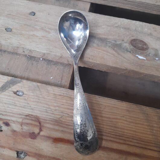 Antieke sauslepel 2e gehalte zilver kopen bij RataPlan webshop!