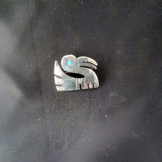 Vintage enamel zilveren broche kopen bij RataPlan webshop!